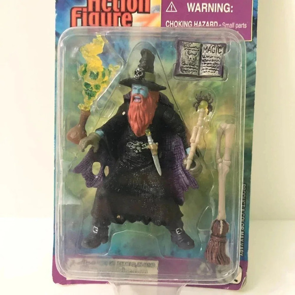 Vtg The Wizards Magic Toy Action Figure Play  Set Warlock Fantasy Medieval Toy - Picture 2 of 16